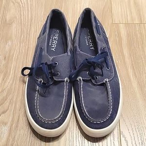 Sperry Dark Blue Boat Shoes-